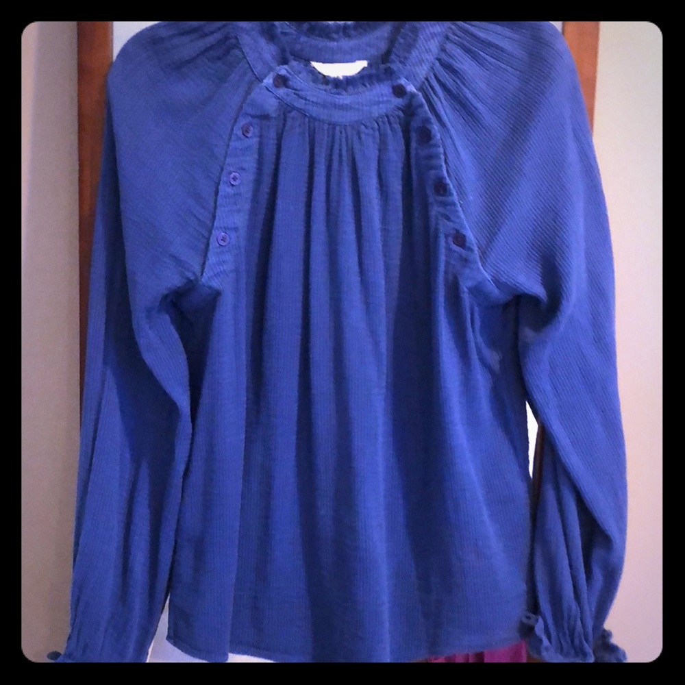Boho blue blouse by Caslon